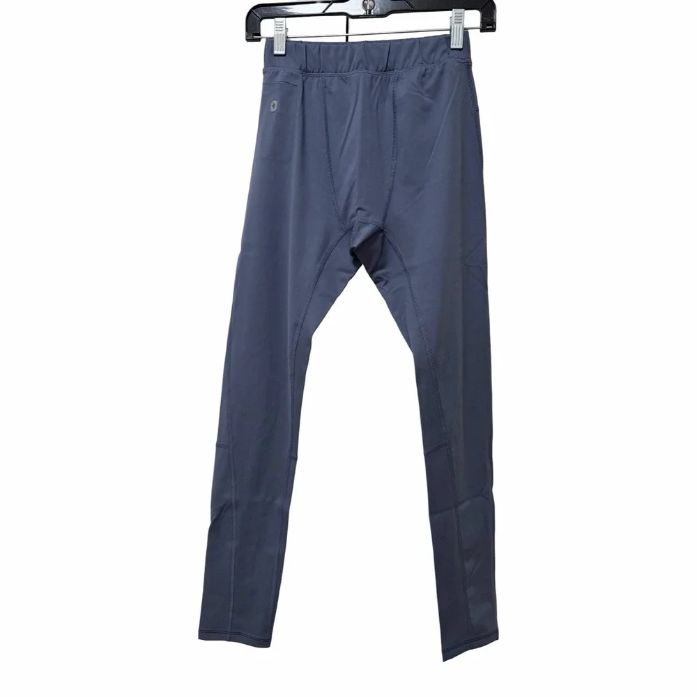 Figs Mens Performance Under Scrub Leggings Size S Blue Stretch Pocket Healthcare